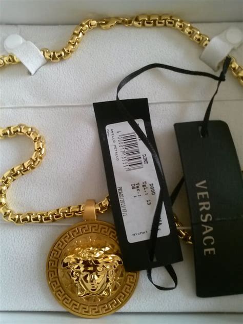 mens gold versace chain|Versace gold chain dress.